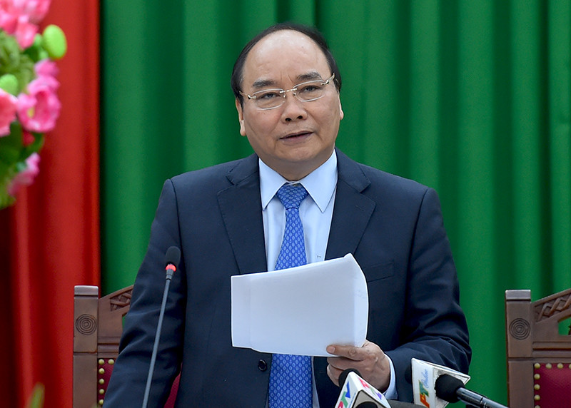 Thủ tướng Nguyễn Xuân Phúc làm việc với lãnh đạo tỉnh Phú Thọ