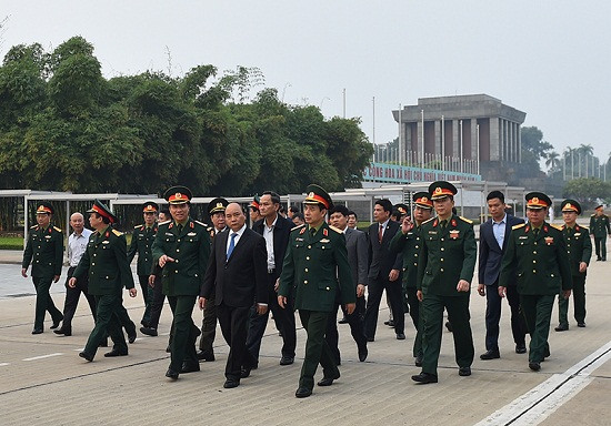 Thủ tướng kiểm tra công tác tu bổ định kỳ Lăng Chủ tịch Hồ Chí Minh