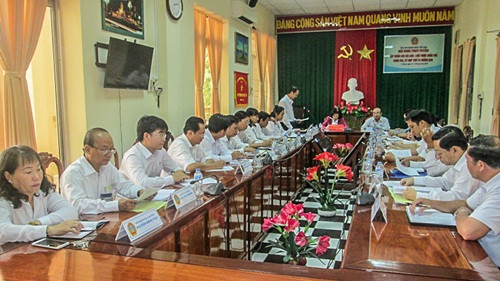 TANDTC kiểm tra việc xét xử đối với TAND hai cấp tỉnh An Giang
