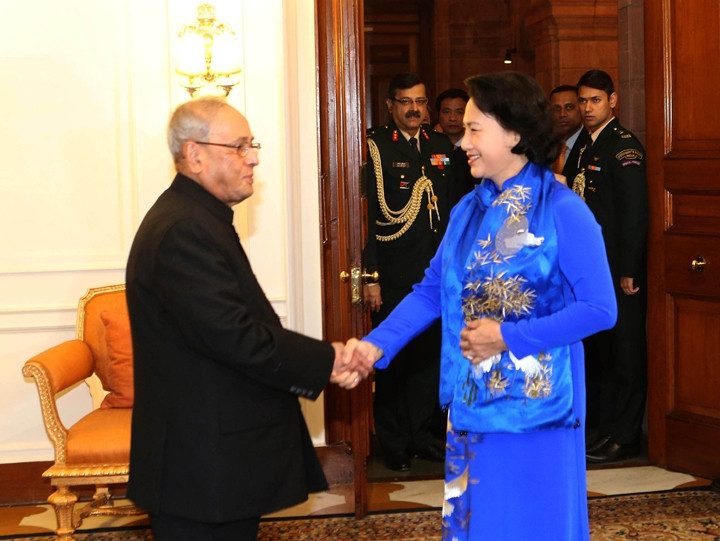 Chủ tịch Quốc hội Nguyễn Thị Kim Ngân hội kiến Tổng thống Ấn Độ