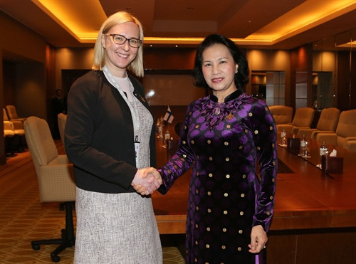 Chủ tịch QH Nguyễn Thị Kim Ngân gặp Chủ tịch Hội đồng LB Quốc gia UAE; Chủ tịch QH Phần Lan 