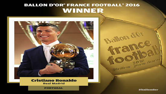 Nhà vô địch châu Âu Ronaldo đoạt Quả bóng vàng