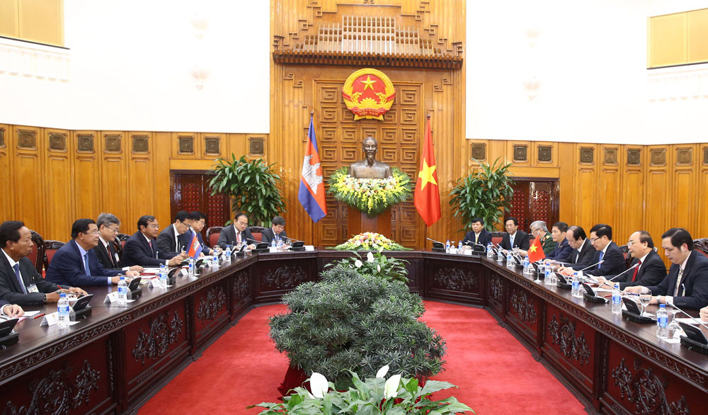 Hội đàm Thủ tướng Việt Nam-Campuchia: Thúc đẩy quan hệ 2 nước phát triển sâu rộng, vững chắc