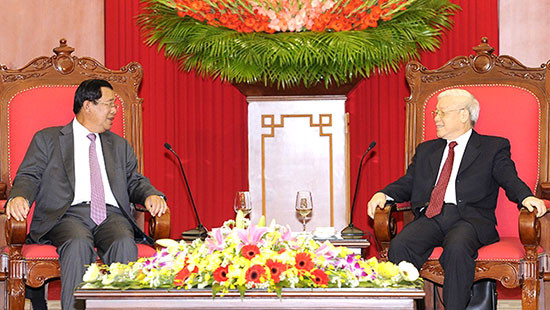 Lãnh đạo Đảng, Nhà nước, Quốc hội tiếp và hội kiến Thủ tướng Campuchia Hun Sen