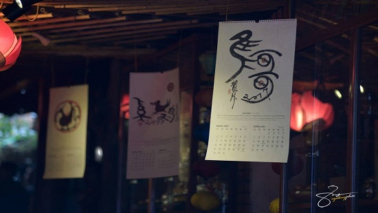 Tiến sỹ Hán nôm phát hành bộ lịch Địa Thiên Thái độc đáo