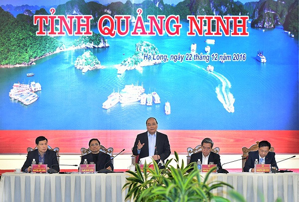 Thủ tướng Nguyễn Xuân Phúc làm việc với lãnh đạo tỉnh Quảng Ninh