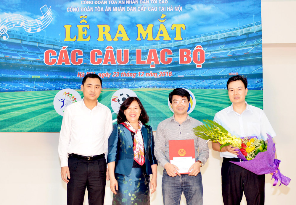 Công đoàn TANDTC và TAND cấp cao tại Hà Nội: Ra mắt các câu lạc bộ văn hóa, thể thao