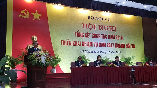 Phó Thủ tướng Trương Hòa Bình dự Hội nghị triển khai nhiệm vụ năm 2017 của Bộ Nội vụ