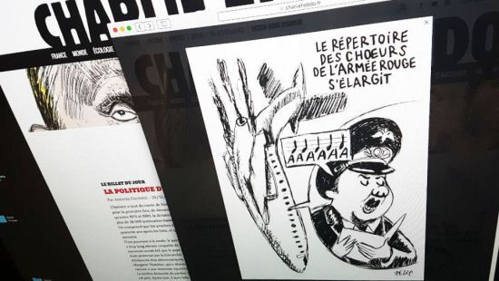 Nga: Tranh biếm họa vụ Tu-154 của Charlie Hebdo là một 