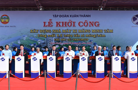 Thủ tướng phát lệnh khởi công nhà máy xi măng quy mô lớn tại Bình Phước