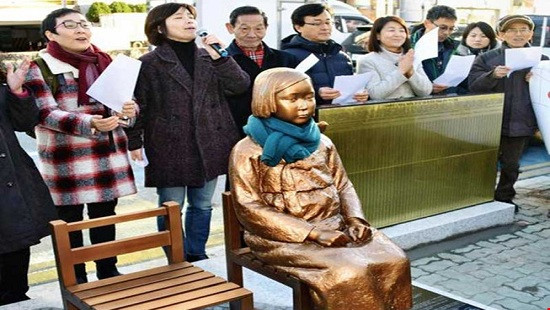 Nhật công bố bốn biện pháp trả đũa Hàn Quốc vì bức tượng “phụ nữ mua vui”