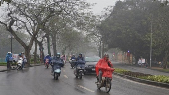 Không khí lạnh tăng cường, Hà Nội tiếp tục mưa rét
