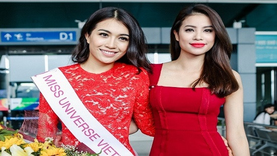 Á hậu Lệ Hằng chính thức lên đường sang Philippines dự Miss Universe 2016