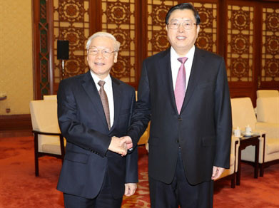 Tổng Bí thư hội kiến Ủy viên trưởng Nhân đại; Chủ tịch Chính Hiệp Trung Quốc 