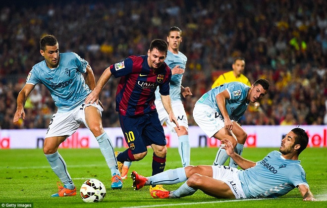 Messi tỏa sáng, Barca nhấn chìm Eibar