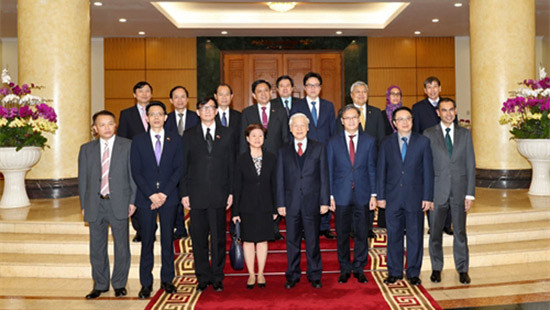 Tổng Bí thư tiếp Trưởng cơ quan đại diện Ngoại giao các nước ASEAN