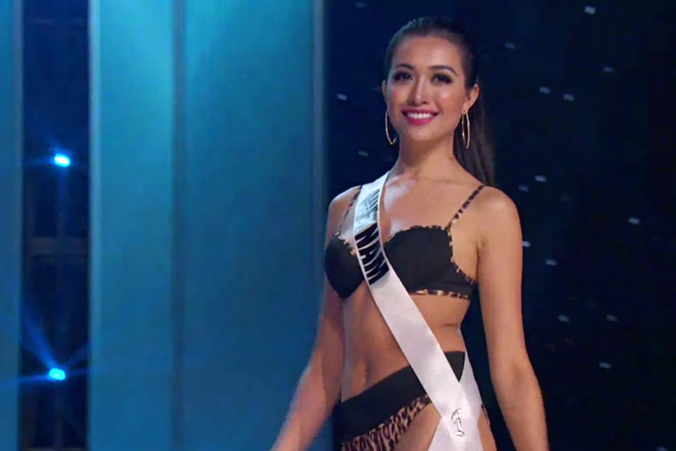 Màn trình diễn bikini nóng bỏng của Lệ Hằng tại Miss Universe 2016