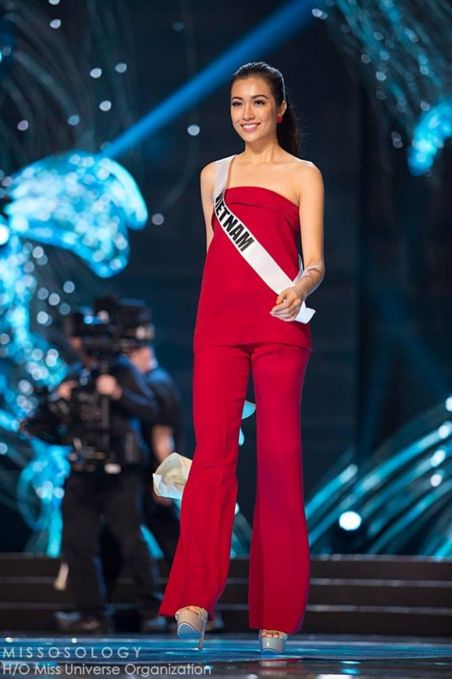 Á hậu Lệ Hằng nổi bật trong buổi tổng duyệt trước chung kết Miss Universe