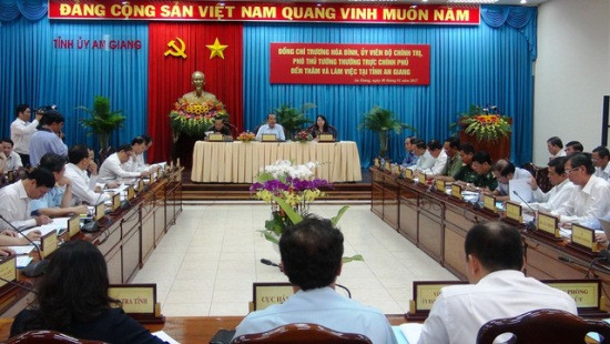 Phó Thủ tướng Trương Hòa Bình: An Giang phấn đấu có nhiều mô hình nông nghiệp thu nhập 500 triệu đồng/ha