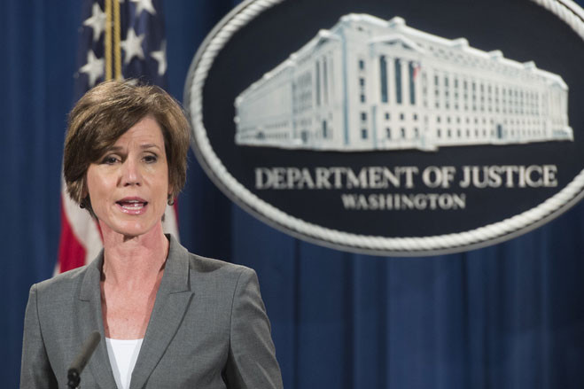 Quyền Bộ trưởng Tư pháp Mỹ bị sa thải vì phản đối sắc lệnh của Tổng thống