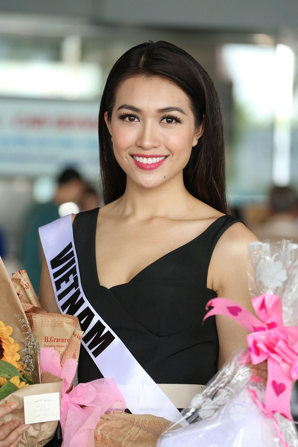 Lệ Hằng về nước sau chuỗi ngày tham dự Miss Universe 2016
