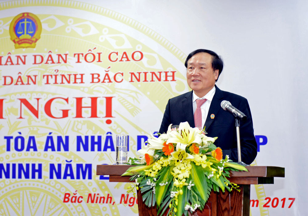 Chánh án TANDTC Nguyễn Hòa Bình: Mỗi phán quyết của Tòa án phải vì công lý
