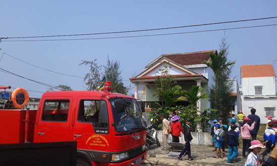 Quảng Nam: Dập tắt một đám cháy khi chủ nhà đi vắng