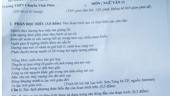 Đưa bài hát “Lạc trôi” vào đề Văn có mang tính giáo dục?