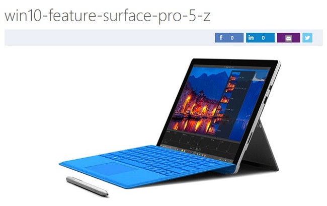 Microsoft để lộ hình ảnh Surface Pro 5