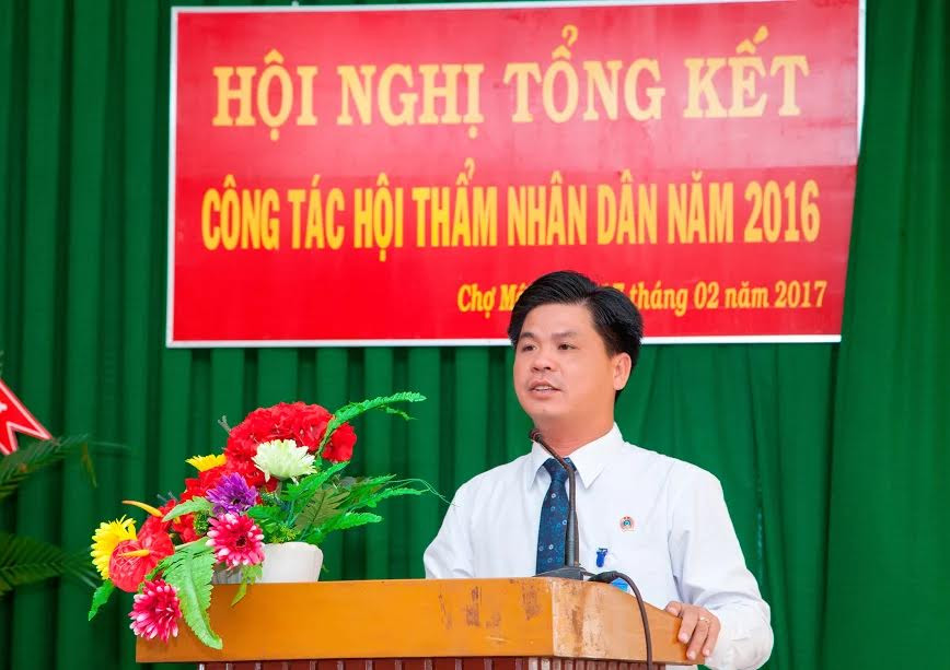 TAND huyện Chợ Mới (An Giang) giải quyết hơn 1.200 vụ án các loại trong năm 2016