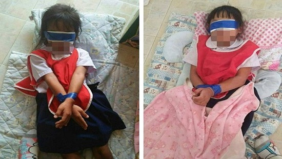 Thái Lan: Học sinh 5 tuổi bị bịt mắt, trói tay trong lớp