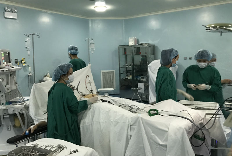 Bệnh viện huyện cứu bệnh nhân 42 tuổi vỡ thai ngoài tử cung 