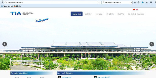 Tin tặc tấn công website của sân bay Tân Sơn Nhất