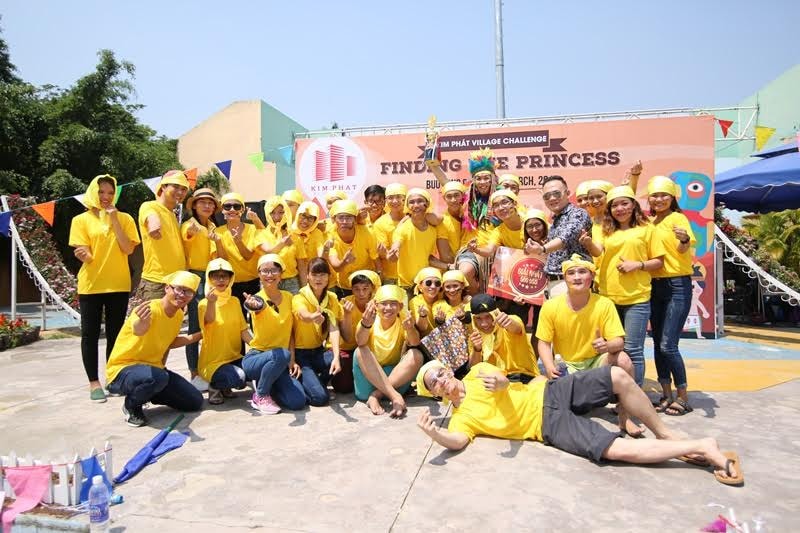 Địa ốc Kim Phát tưng bừng với các hoạt động ngoài trời Team Building