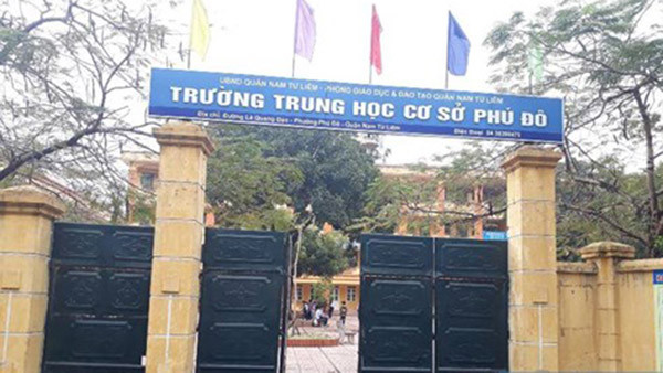 Hà Nội: Giáng chức, điều chuyển công tác đối với Hiệu trưởng Trường THCS Phú Đô
