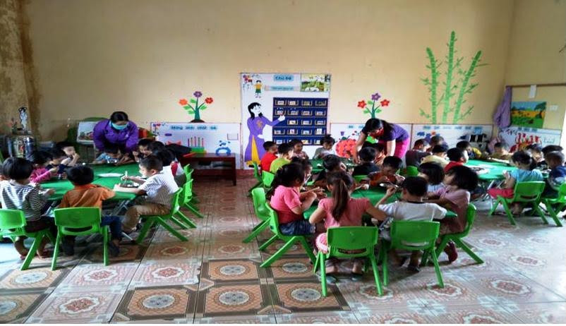 Trường Mầm non Hưng Lộc nỗ lực xây dựng trường chuẩn Quốc gia 