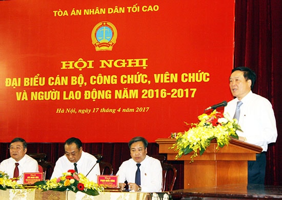 Quyết tâm xây dựng TAND các cấp trong sạch, vững mạnh,  đáp ứng yêu cầu cải cách tư pháp