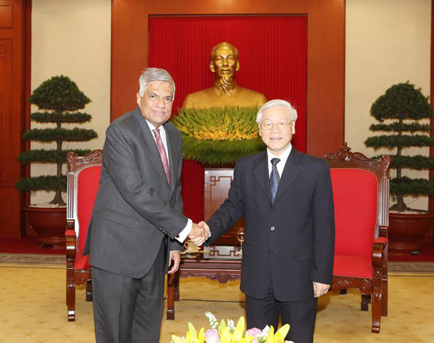 Thủ tướng Sri Lanka hội đàm, hội kiến lãnh đạo Đảng, Nhà nước Việt Nam