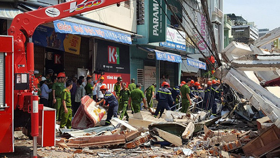 Bình Định: Sập nhà 2 tầng, một cụ ông tử vong