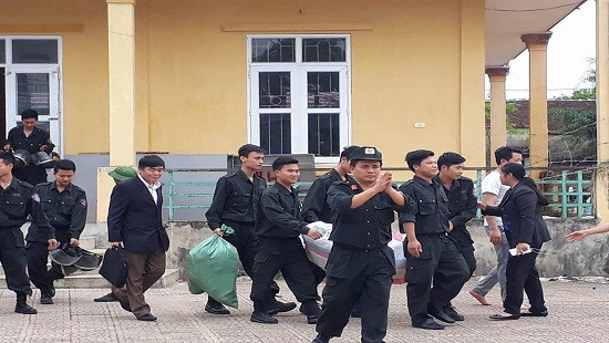 19 cán bộ chiến sỹ bị giữ tại Nhà văn hóa thôn Hoành đã được thả