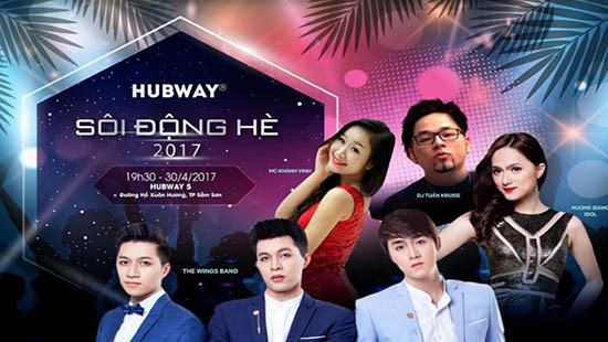 Hương Giang Idol “thả dáng” giữa dàn nam thần nhóm The Wings tại Hubway Sầm Sơn