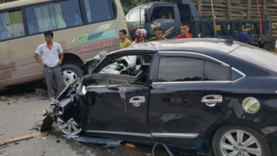 Tuyên Quang: Tai nạn liên hoàn khiến 5 người nhập viện, quốc lộ 37 ùn tắc