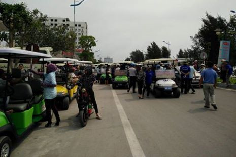 Thanh Hóa: Xe điện “vô lối” gây náo loạn TP Sầm Sơn