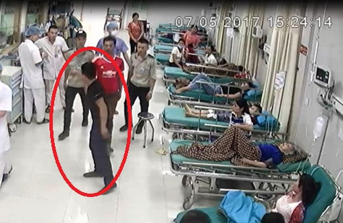 Triệu tập đối tượng gây rối, đe dọa bác sĩ ở Bệnh viện Hùng Vương