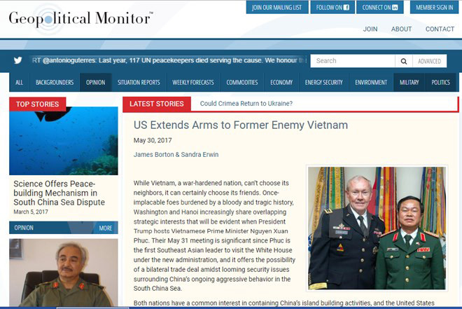 Gác lại quá khứ, Việt Nam-Mỹ mở rộng hợp tác an ninh quốc phòng