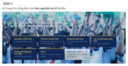 Các bước hướng dẫn đăng ký tuyển sinh trực tuyến ở Hà Nội