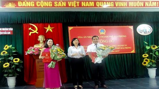 Công bố Quyết định bổ nhiệm Phó Chánh án TAND quận Hải An