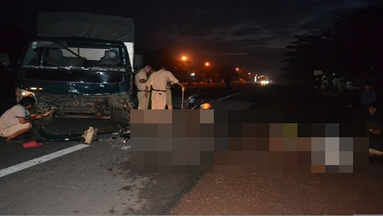 Bình Phước: Xe tải đâm trực diện xe máy, một người tử vong