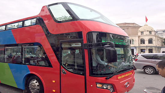 Độc đáo xe buýt 2 tầng tại Hà Nội