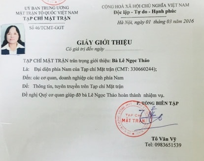 Tạp chí Mặt trận phát hiện nhiều giấy giới thiệu, thẻ phóng viên cấp sai quy định